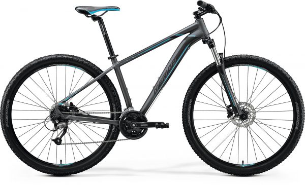 Велосипед 29″ Merida BIG.NINE 40 Matt Dark Silver (Blue/Blk) 2020