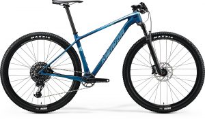 Велосипед 29″ Merida BIG.NINE 6000 Matt Ocean Blue (Glossy Silver-Blue) 2020