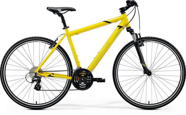 Велосипед 28″ Merida CROSSWAY 15-V Silk Bright Yellow (Black) 2020