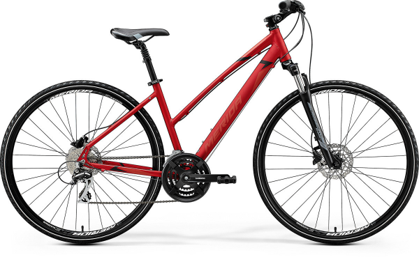 Велосипед 28″ Merida CROSSWAY 20-D Matt X’mas Red (Black/Dark Red) 2020