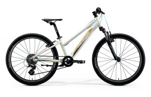 Велосипед 24″ Merida MATTS J.24 Glossy White (TealL/Gold) 2020