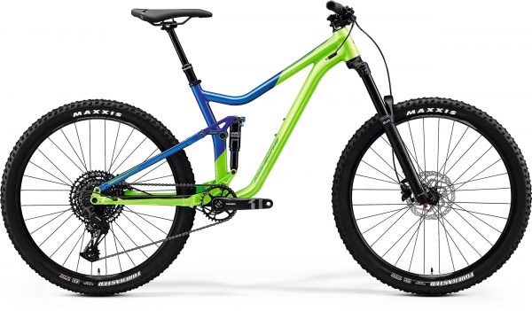 Велосипед 27.5″ Merida ONE-FORTY 400 Light Green / Glossy Blue 2020