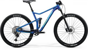Велосипед 29″ Merida ONE-TWENTY RC 9.XT-Edition Glossy Medium Blue (Lime Green) 2020