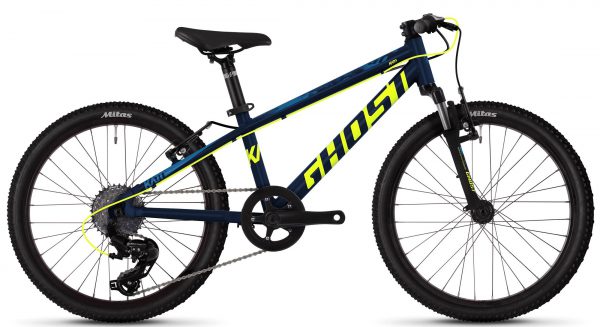 Велосипед 20″ Ghost Kato 2.0 Black-yellow-blue