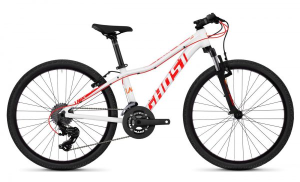 Велосипед 24″ Ghost Lanao 2.4 White-red-orange