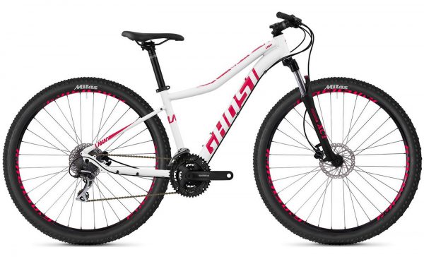 Велосипед 29″ Ghost Lanao 2.9 AL W White pink