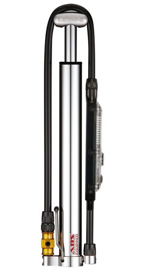 Микро напольный велонасос Lezyne Micro Floor Drive HVG 90psi, серебристый