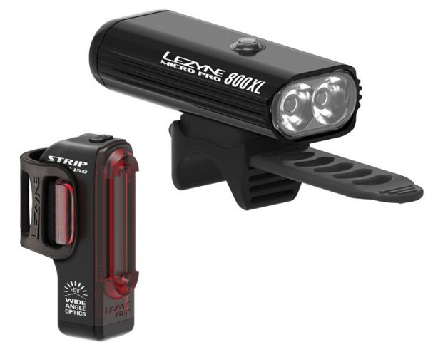 Комплект світла Lezyne Micro Pro 800xl / Strip Pair, (800/150 lumen), чорний Y13