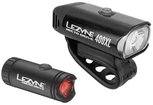 Комплект света Lezyne Micro Drive 400XL/Micro Drive Rear, (450/30 lumen), черный Y9