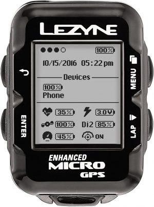 Велокомпьютер Lezyne Micro GPS HRSC Loaded, черный Y11