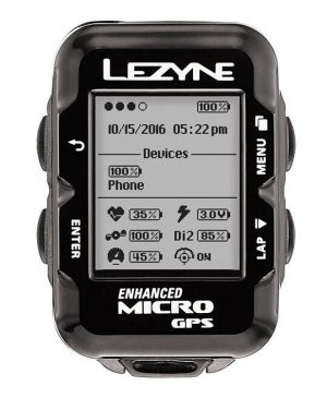 Велокомпьютер Lezyne Micro GPS HR Loaded, черный Y11