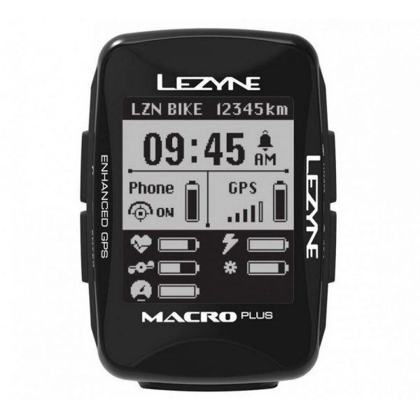 Велокомп’ютер Lezyne Macro Plus GPS Smart Loaded, чорний Y13
