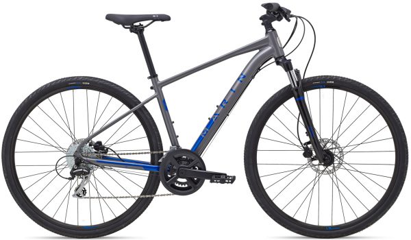 Велосипед 28″ Marin SAN RAFAEL DS2 Gloss Grey / Blue 2021
