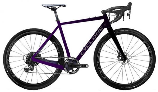 Велосипед 28″ Cyclone CGX Black-purple 2021
