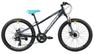 Велосипед 24″ Winner Bullet Black-blue 2021