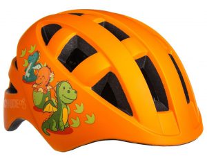 Шлем детский Onride Bud динозавры, оранжевый
