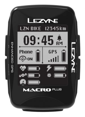 Велокомп’ютер Lezyne Macro Plus HR/ProSC Loaded, чорний Y14