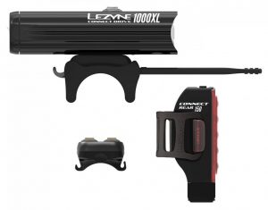 Комплект света Lezyne Connect Drive PRO 1000XL / Strip Connect Pair, (1000/150 lumen), черный Y13