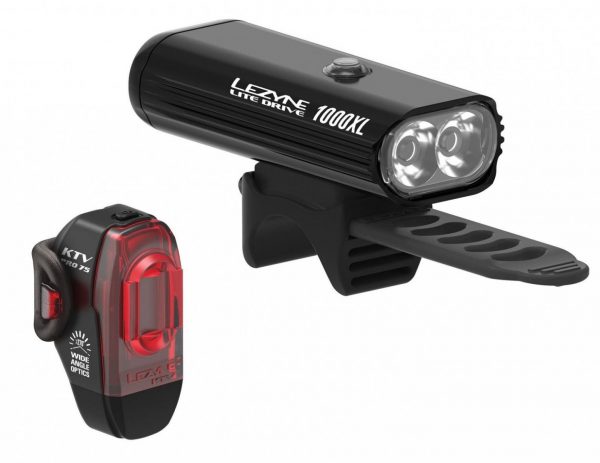 Комплект света Lezyne Lite Drive 1000XL / KTV PRO Pair, (1000/75 lumen), черный Y13