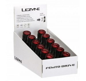 Набор заднего света Lezyne Femto Drive Box Set Rear (24 штуки), (5 lumen) Y14