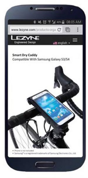 Чехол для телефона с креплением на руль Lezyne Smart Dry Caddy Samsung G4S