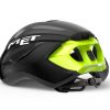 Шлем MET Strale Black Fluo Yellow Reflective Glossy 29065