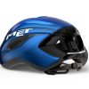 Шлем MET Strale Blue Metallic Glossy 29085