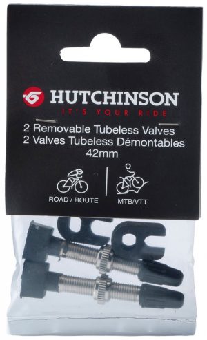 Ниппеля для бескамерки Hutchinson Lot de 2 Valves Tubeless 42 мм