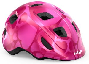 Шлем MET Hooray CE Pink Hearts | Glossy