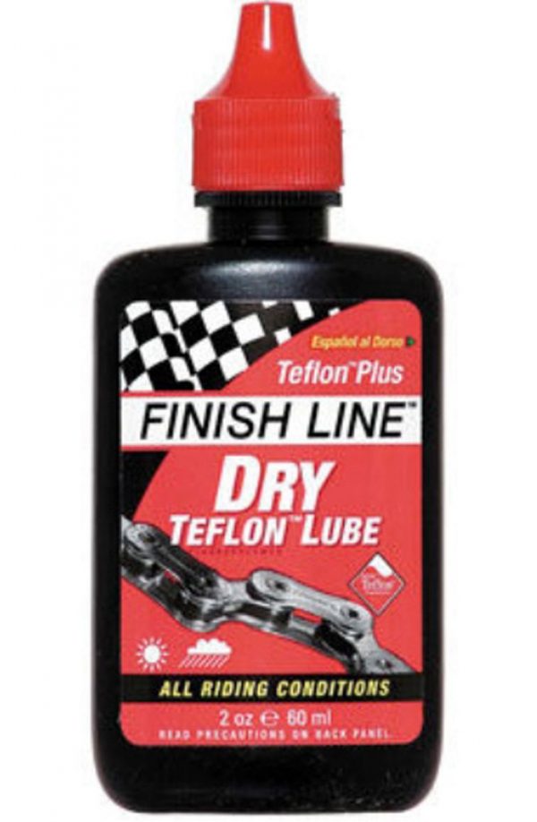 Смазка цепи Finish Line Teflon Plus, для сухих погодных условий, 60 мл