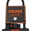 Велозамок Sekura KB-306 18х32 см, Shackle lock, под ключ 44789