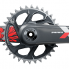 Шатуны Sram X01 Eagle Superboost+ DUB Direct Mount 32T X-sync 2 Chainring Lunar Oxy Red