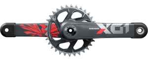 Шатуни Sram X01 Eagle Superboost+ DUB Direct Mount 32T X-sync 2 Chainring Lunar Oxy Red