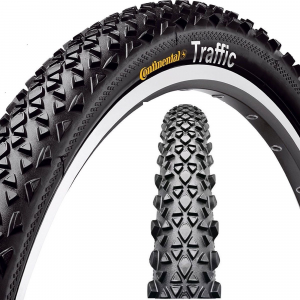 Покрышка Continental Traffic II, 26 x 1.90, черная, не складная Покрышка Continental Traffic II, 26 x 1.90, черная, не складная
