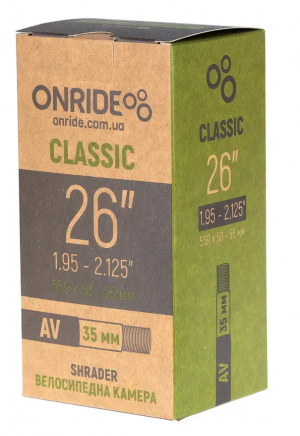 Камера Onride Classic 26″x1.95-2.125″ AV 35