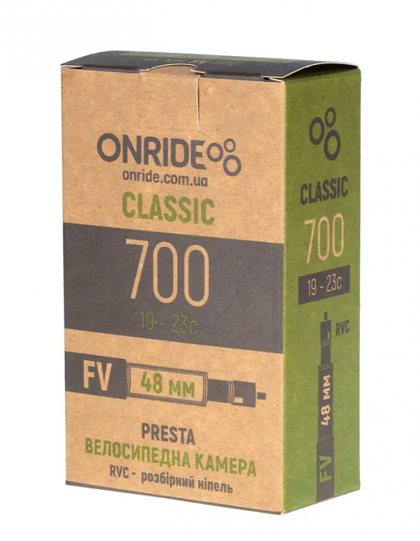 Камера Onride Classic 700×19-23c FV 48 RVC – розбірний ніпель