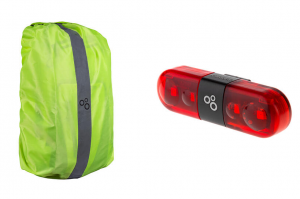 Комплект Onride чохол на рюкзак Coat 10 + мигалка Row