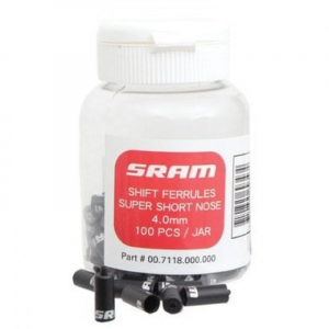 Концевик рубашки Sram Shift Ferrule 4 мм Super-Short Nose Black