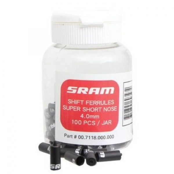 Кінцевик сорочки Sram Shift Ferrule 4 мм Super-Short Nose Black