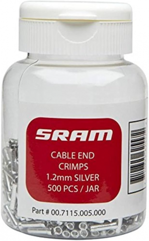 Концевик троса Sram 1.2 мм Silver 500 шт.