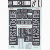 Набор наклеек на вилку RockShox Kit 35мм Dual Crown