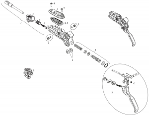 Ручка гальмівна Sram Code R Brake Lever Spare Parts