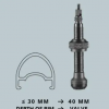 Ніпеля Schwalbe для безкамерних ободів, 40 мм (2 шт) 69118