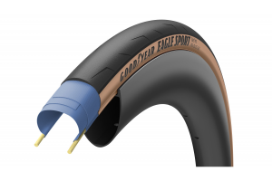Покришка 700x25C (25-622) GoodYear Eagle Sport Tube Type, Folding, Black/tan, 60tpi
