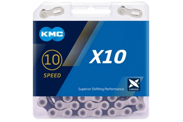 Цепь KMC X10 10 скоростей 122 звеньев + замок