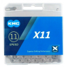 Цепь KMC X11, 11 скоростей 118 звеньев + замок Grey