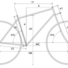 Фреймсет Merida Silex+ Limited-Kit-Frm, Matt DK sil (Glossy Bk) ‘W/Rigid Fork & Seat Post 70994