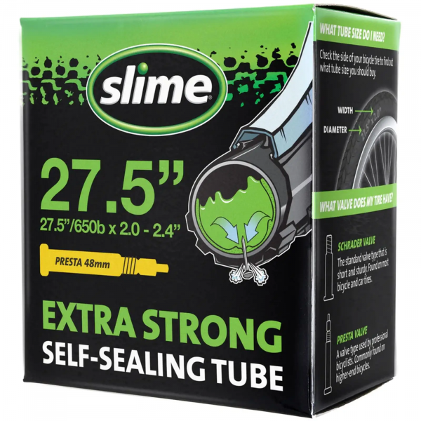 Велосипедна камера Slime Smart Tube 27.5 x 2.0 – 2.4 FV з герметиком