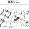 Внутренний механизм Shimano XTR/XT RD-M9000/8000 стабилизатора переключателя 72375