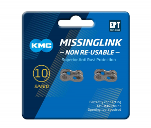 Замок ланцюга KMC MissingLink 10R EPT Silver 10 швидкостей упаковка 2 шт.